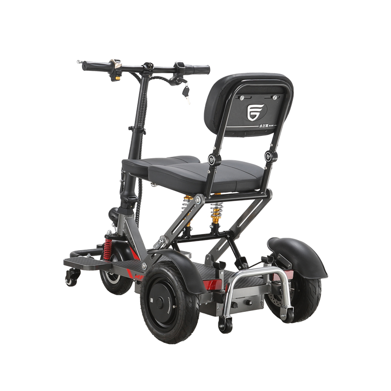 DDT078 Scooter de movilidad eléctrica ligero plegable de 3 ruedas de aleación de aluminio