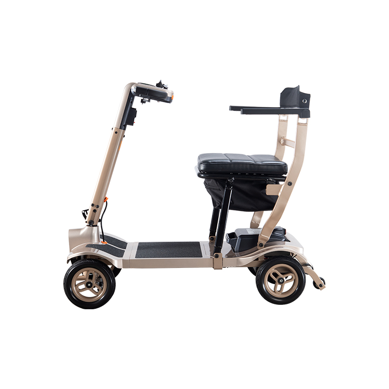 Vespa de movilidad eléctrica plegable ligera de 4 ruedas para personas mayores 