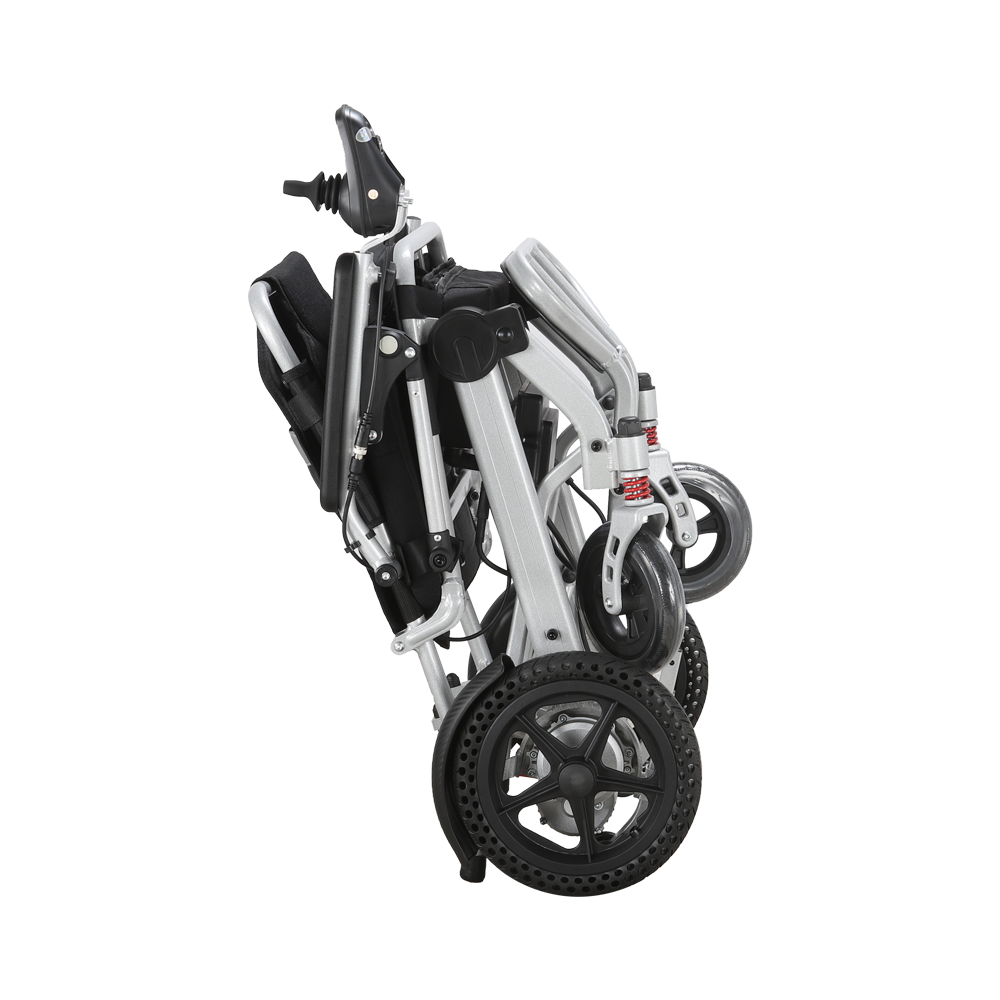 XFGN18-208 Silla de ruedas eléctrica portátil ultraligera de aleación de aluminio