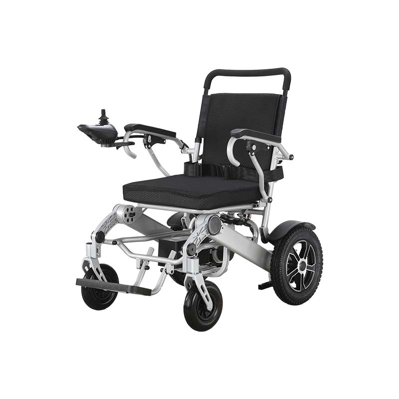 Silla de ruedas eléctrica plegable de viaje de aleación de aluminio XFGW25-203 para adultos