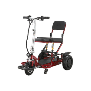 DDT076 Scooter de movilidad eléctrica de acero plegable de 3 ruedas 