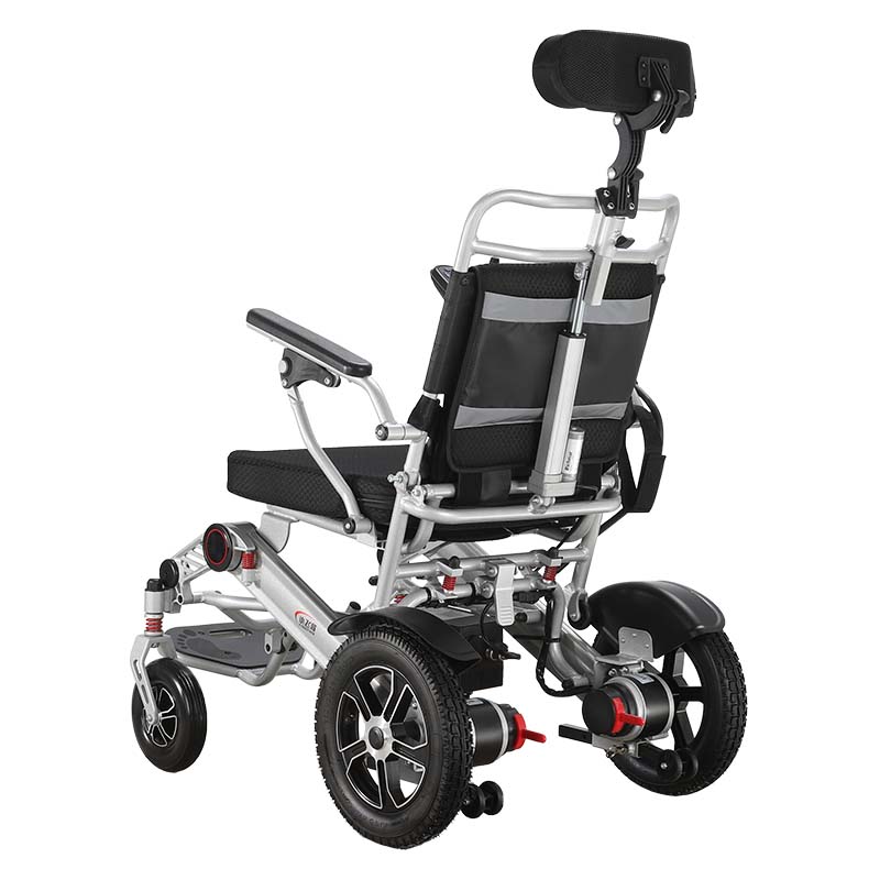 XFGW25-203AB Silla de ruedas eléctrica plegable con respaldo reclinable para personas mayores