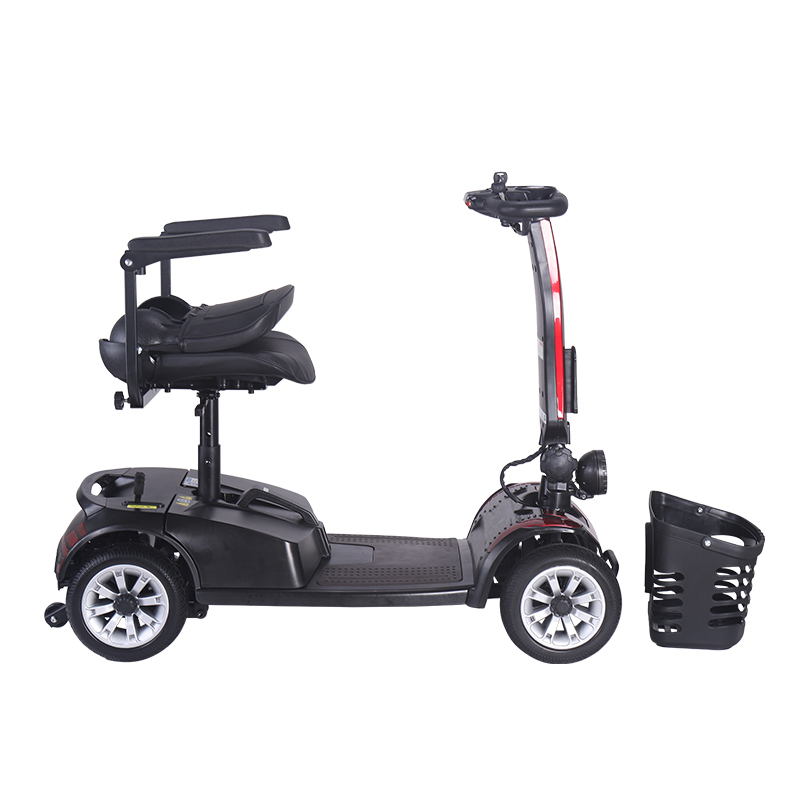 DDF103 Scooter de movilidad eléctrica plegable portátil de 4 ruedas para adultos