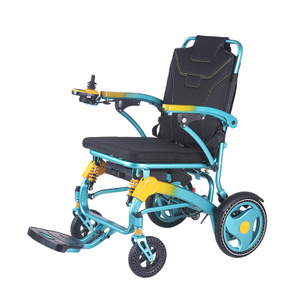 XFGN18-218 silla de ruedas eléctrica ligera plegable portátil azul