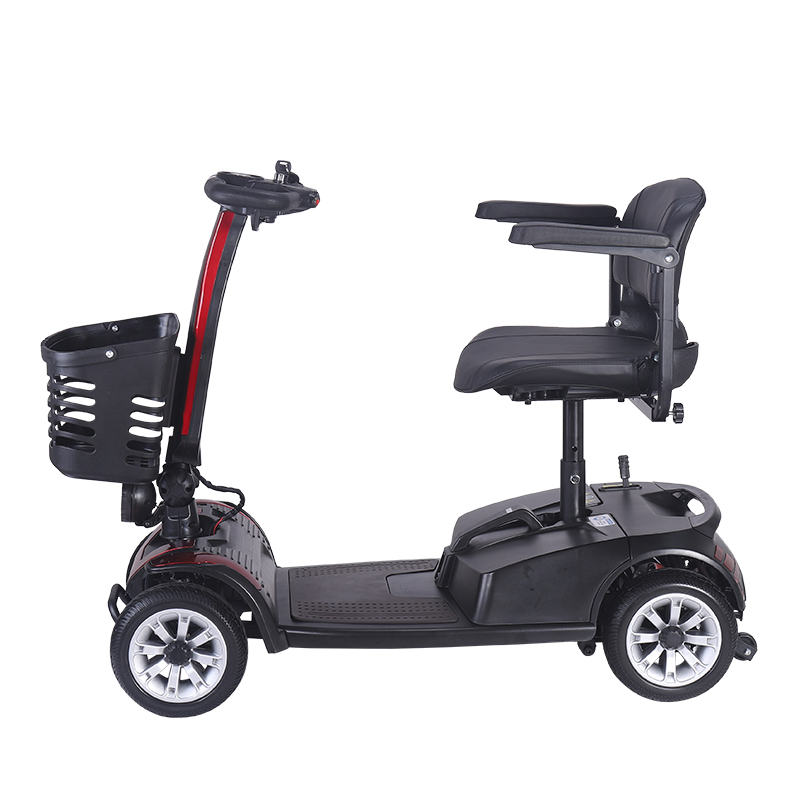 DDF103 Scooter de movilidad eléctrica plegable portátil de 4 ruedas para adultos