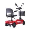 DDF105 Scooter de movilidad eléctrico rojo plegable de 4 ruedas para adultos