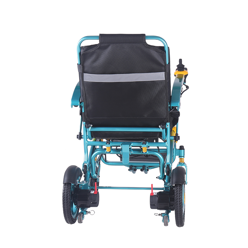 XFGN18-218 silla de ruedas eléctrica ligera plegable portátil azul